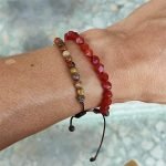 natural 4mm Picasso Jasper Bracelet thegreencrystal