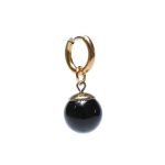 black Onyx potara earring thegreencrystal