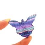 Natural Fluorite Butterfly Fairy thegreencrystal