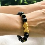 feng shui black obsidian wealth bracelet thegreencrystal