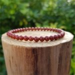4mm Red Jasper Bead Bracelet