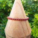 red jasper 4mm beads bracelet thegreencrystal