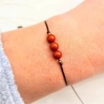 ajustable Red Jasper Crystal Bracelet thegreencrystal