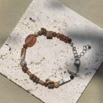 nice Red Onyx Landscape Jasper Bracelet