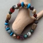 real Turquoise Indian Agate gemstone Bracelet