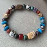 natural Turquoise Indian Agate Bracelet thegreencrystal