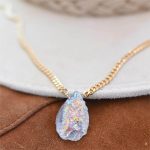 real Angel Aura Quartz Boho Necklace