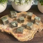 2cm pyrite cube fool's gold thegreencrystal