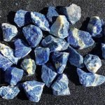 small rough sodalite blue sodalite