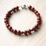 red jasper crystal bead bracelet thegreencrystal