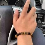 10mm Adjustable Tiger Eye Bead Bracelet
