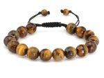 10mm Yellow Tiger's Eye Gemstone Bracelet