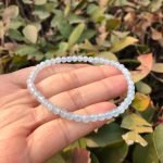 Aquamarine Bead Bracelet