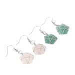 Crystal Wire Wrap Star Earrings