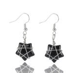 Crystal Wire Wrap Star Earrings