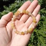 8mm Golden Healer Quartz Bead Bracelet