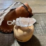 unique Lemurian Point Quartz Crystal Pendant