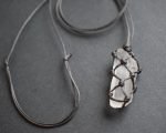 wrapped Lemurian seed necklace