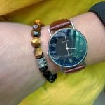 handmade Men's Faceted Black Onyx And Tiger Eye Bracelet