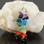 realSeven Chakras Crystal Earrings