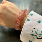 beautiful Strawberry Quartz Bangle Bracelet