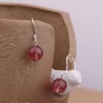 Strawberry Quartz Dangle Earrings
