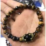 cool Tiger Eye Charm Bracelet For Men
