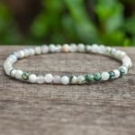 Tree Agate Bracelet Bead Bracelet