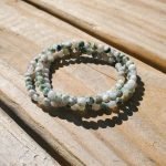 Handmade 4mm Tree Agate Bracelet