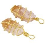 real Wire Wrapped Citrine Pendant