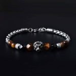 Lion And Tiger Eye Bracelet For Men