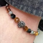 cool Lion And Tiger Eye Bracelet For Men