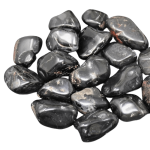black chalcedony tumbled black chalcedony