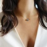 chrysocolla raw stone necklace