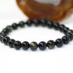 handmad gold sheen obsidian bracelet