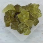 raw green citrine crystal