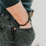 mens lava rock bracelet