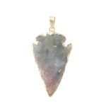 Arrow Shaped Indian Agate Pendant