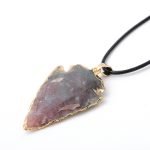 Arrow Shaped Indian Agate Pendant
