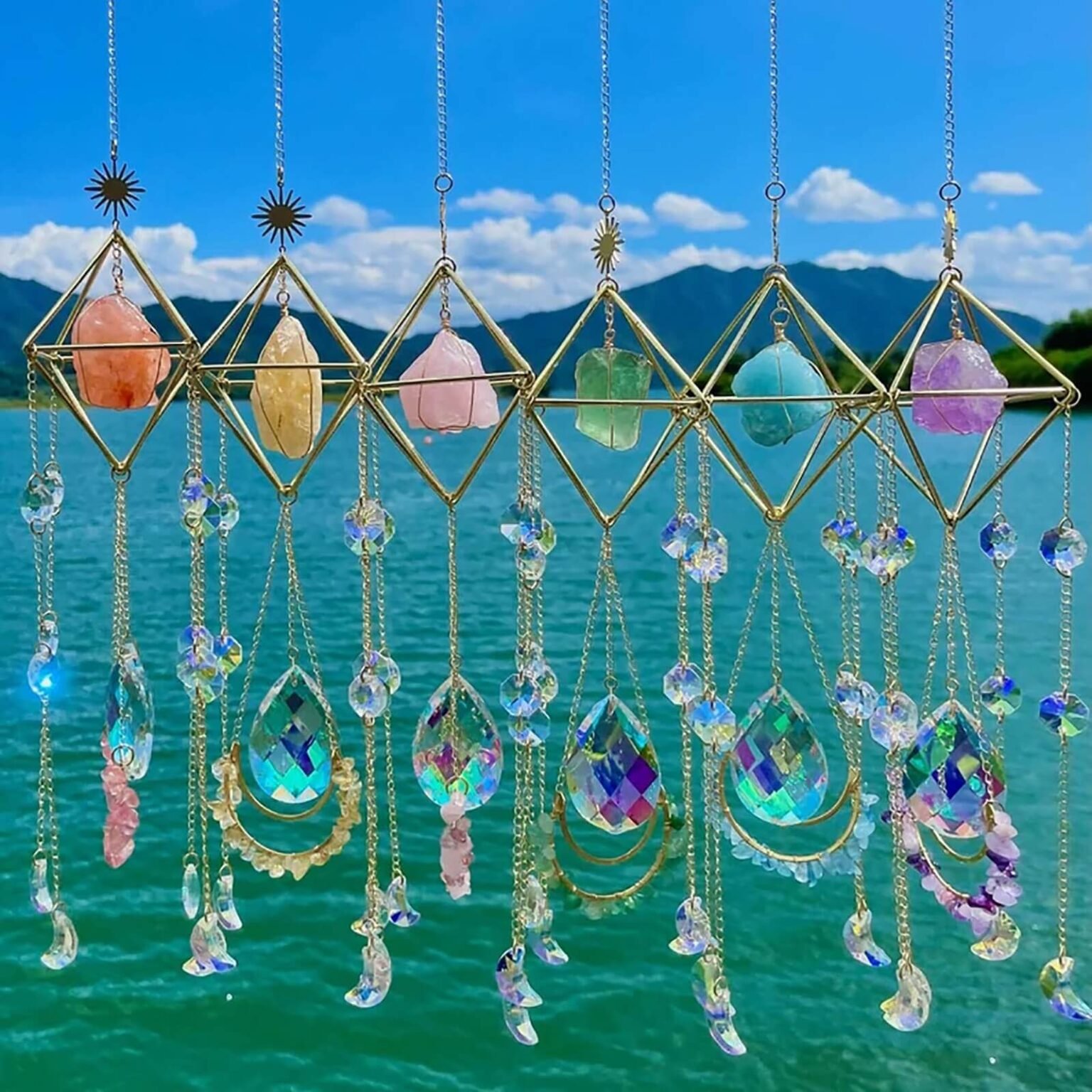 Hanging Crystal Suncatchers • The Green Crystal