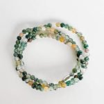 4mm Indian Agate bead Wrap Bracelet