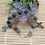 Indian Agate Rosary Bracelet india agate bracelet thegreencrystal
