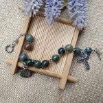 8mm Indian Agate Rosary Bracelet india agate bracelet thegreencrystal