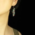 handmade Indian Agate Sterling Silver Earrings