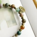 Indian Agate Stone Bracelet Indian Agate Bracelet for Women thegreencrystal