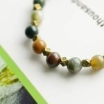 Indian Agate Stone Bracelet Indian Agate Bracelet for Women thegreencrystal