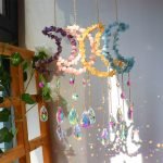 Moon Shape Crystal Suncatchers