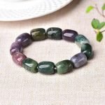 Real Indian Agate Bracelet oval shape indian agate bracelet thegreencrystal