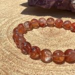 real 6mm Tangerine Quartz bracelet