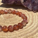 real 6mm Tangerine Quartz bracelet